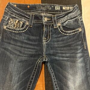 Miss Me mid rise boot cut jeans. Size 26